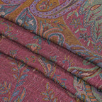 Schal mit Paisley-Muster und Fransen, Einheitsgröße, Rot