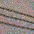 Schal mit Paisley-Muster und Fransen, 70x180cm, Mehrfarbig