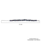 Gefärbtes Pfaufarbenes Süßwasser Armband, ca. 19 cm + 5 cm extender, Edelstahl