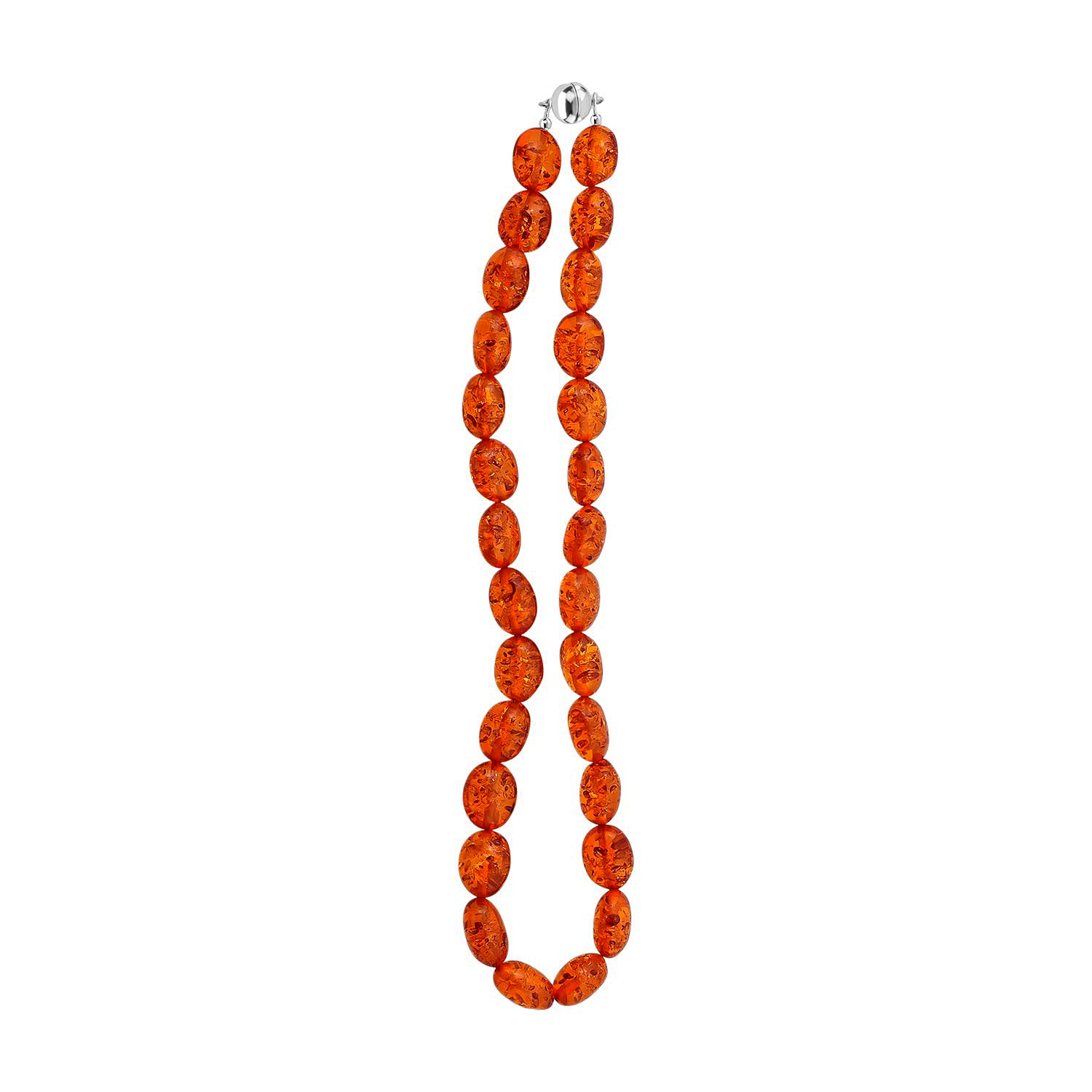 Synthetische Bernstein Kette, ca. 45 cm