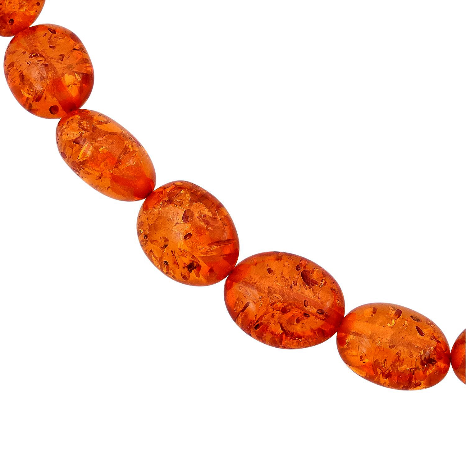 Synthetische Bernstein Kette, ca. 45 cm
