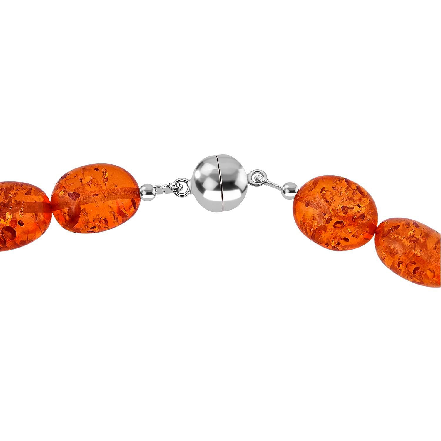 Synthetische Bernstein Kette, ca. 45 cm
