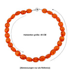 Synthetische Bernstein Kette, ca. 45 cm