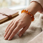 Synthetischer Bernstein Armband 19 cm