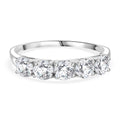 Moissanit Ring 925 Silber rhodiniert (Größe 20.00) ca. 1,20 ct