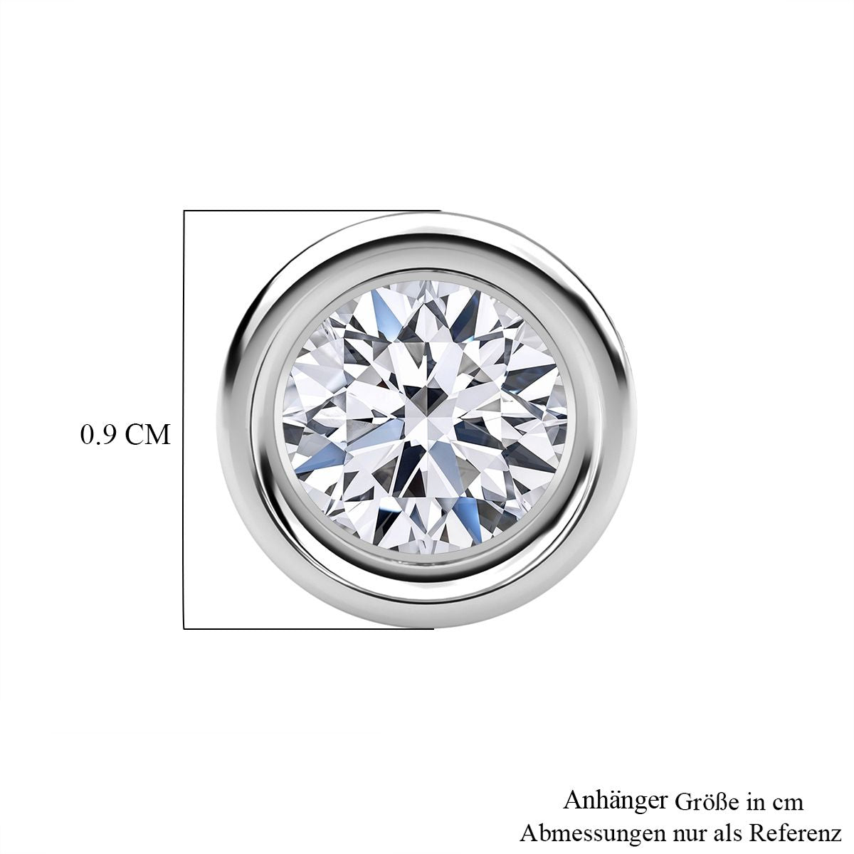 LUXURIANT DIAMOND - Lab Grown Diamant D-IF IGI zertifiziert Anhänger 950 Platin ca. 1.00 ct