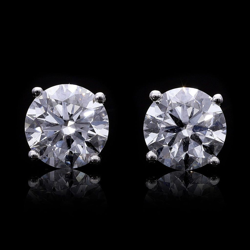 LUXURIANT DIAMOND - Lab Grown Diamant D-IF IGI zertifiziert Ohrringe 950 Platin ca. 2,00 ct.