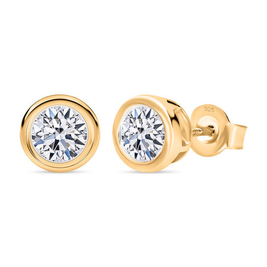 LUXURIANT DIAMOND - Lab Grown Diamant SI-GH Ohrringe 925 Silber Rhodiniert (10-15 Werktage Lieferzeit) ca. 1.00 ct