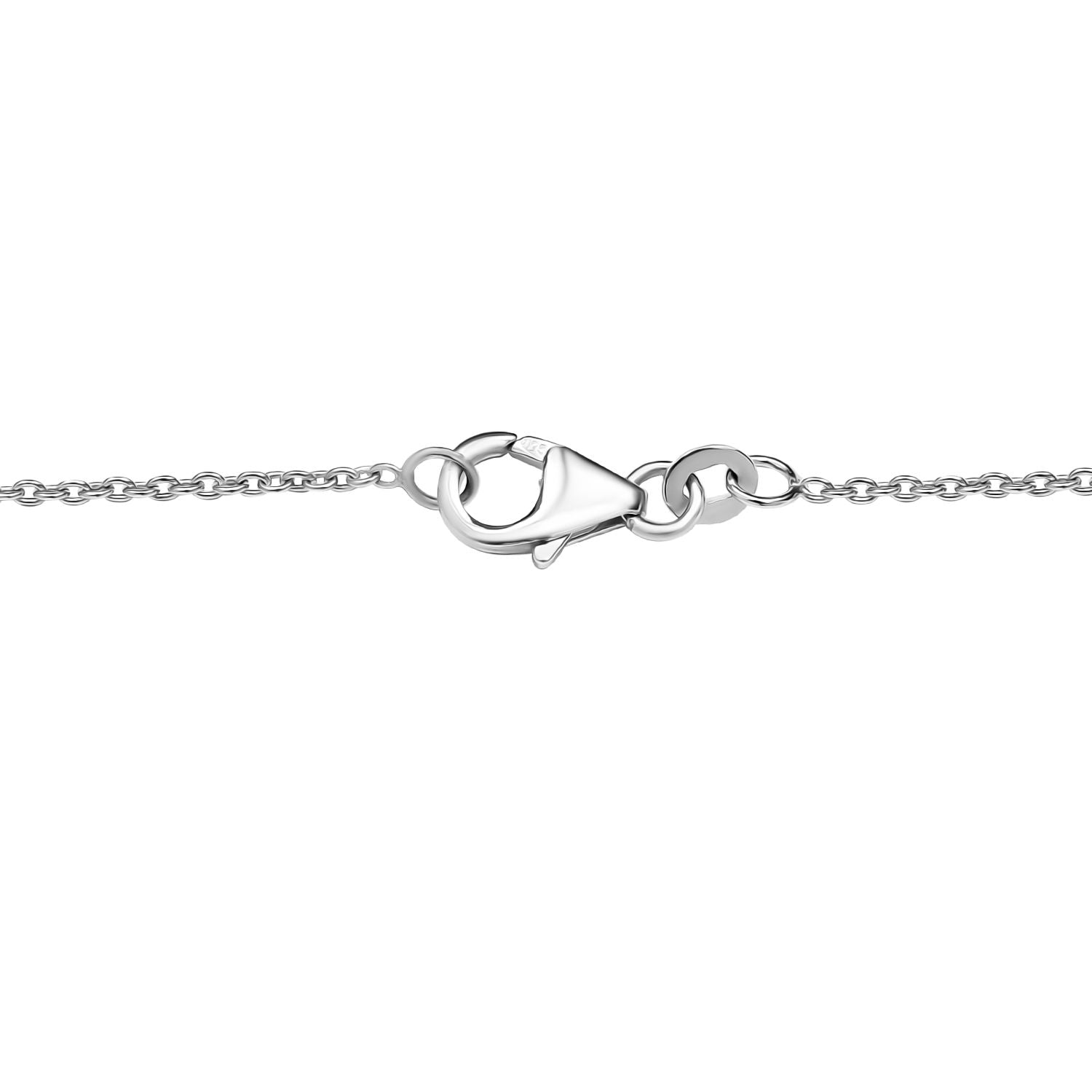 Mehrfarbig-Turmalin Halskette ca. 45 cm 925 Silber rhodiniert ca. 5,47 ct.