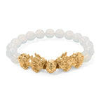 Opalit Flexibles Pixiu Armband, vergoldet ca. 150.00 ct
