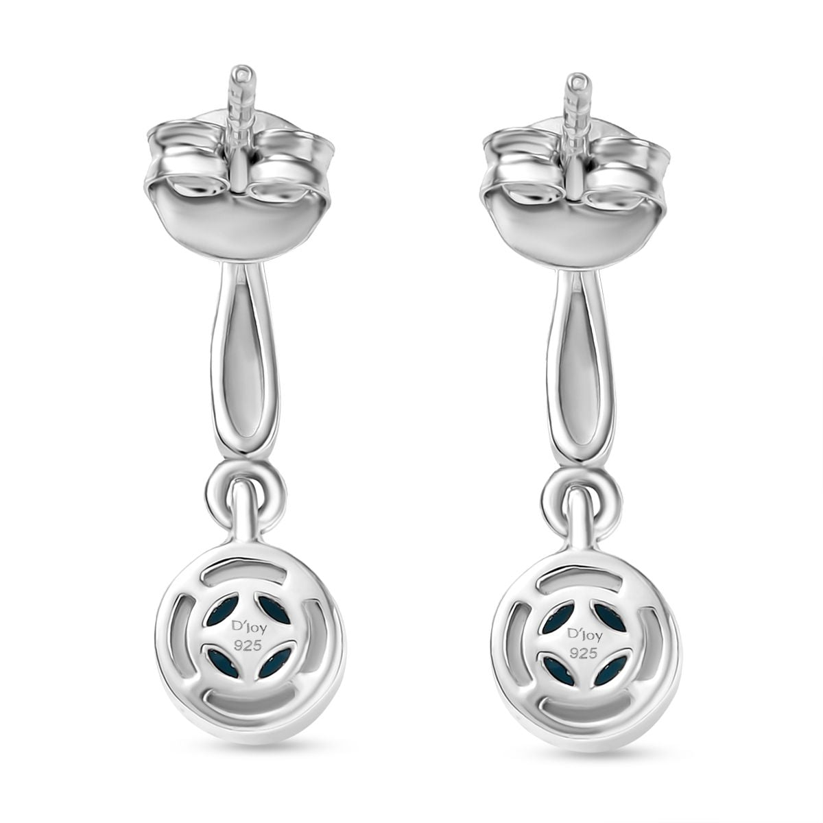 D joy Sleeping Beauty Türkis Ohrringe 925 Silber rhodiniert ca. 1,00 ct.