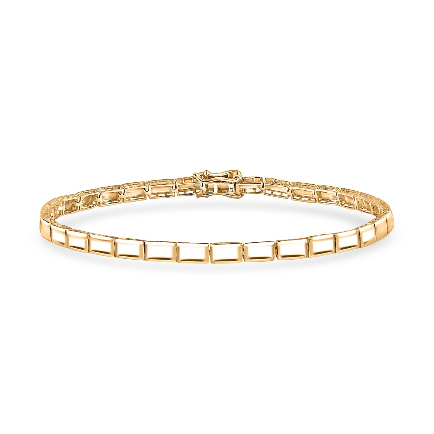 SHOPLC EXKLUSIVE ANGEBOT - 375 Gold Barren Armband ca. 19 cm