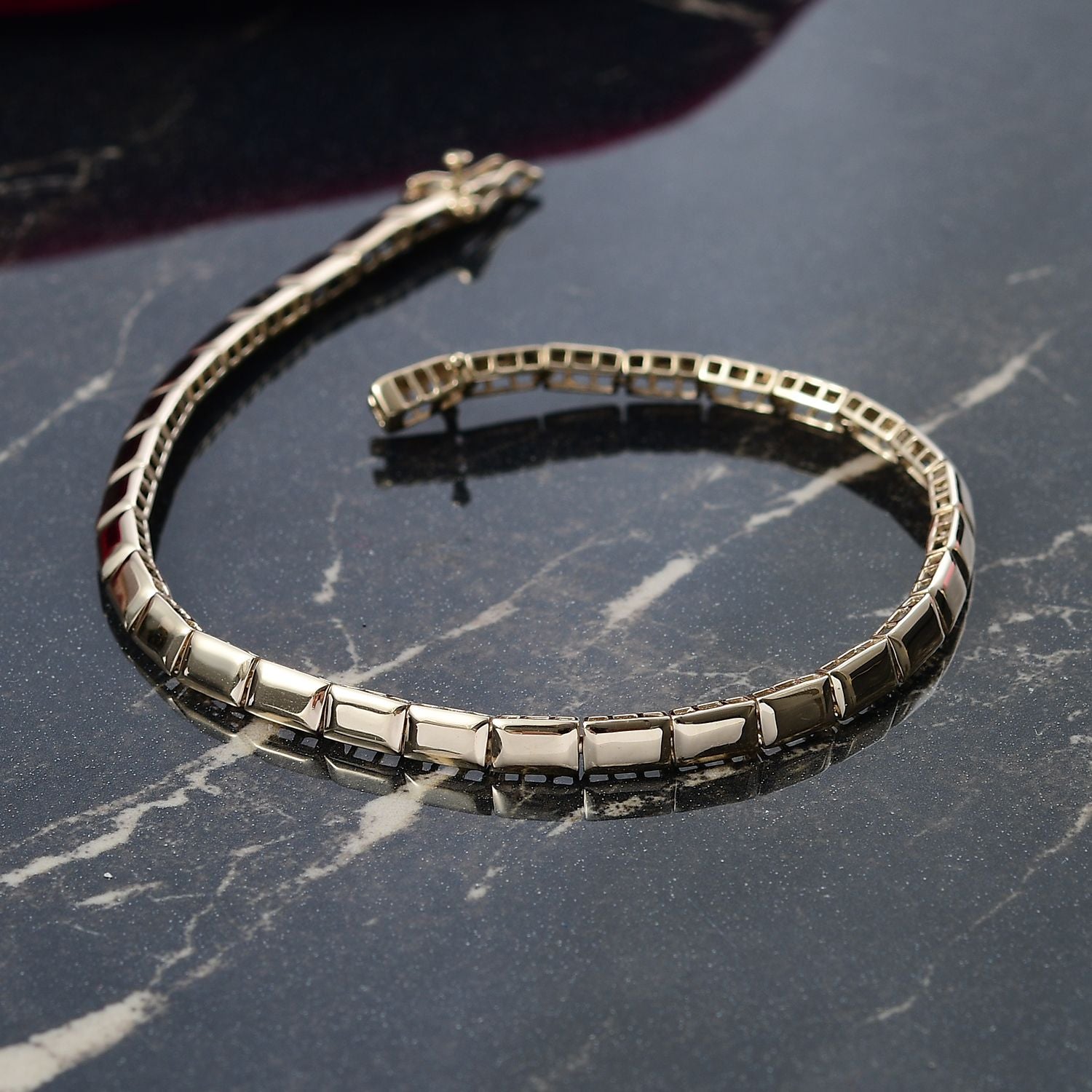 SHOPLC EXKLUSIVE ANGEBOT - 375 Gold Barren Armband ca. 19 cm