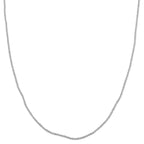 Funkel Halskette, Nickelfreies Messing Silberfarben ca. 50 cm + 5 cm Extender