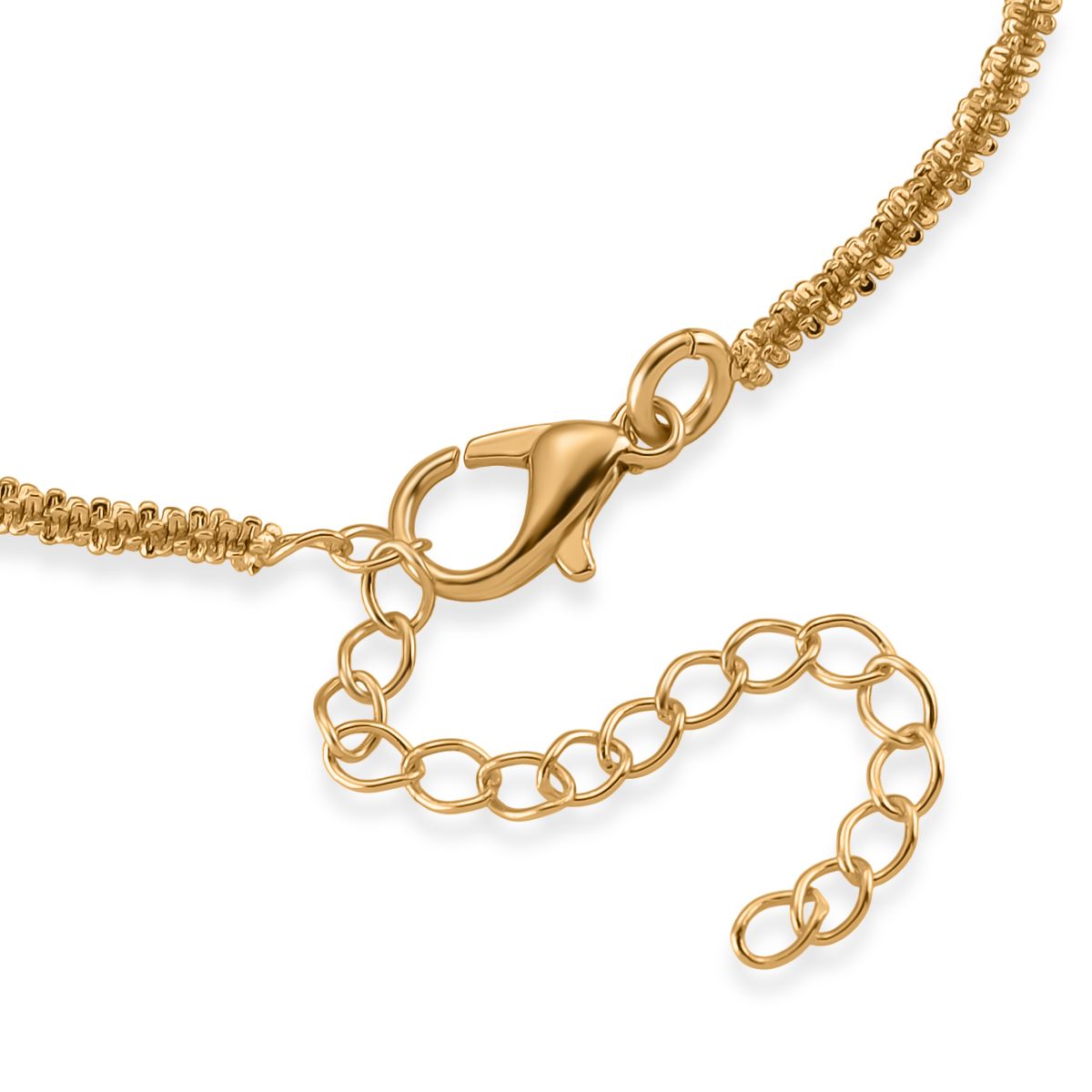 Funkel Armband, Messing Goldfarben ca. 19 cm
