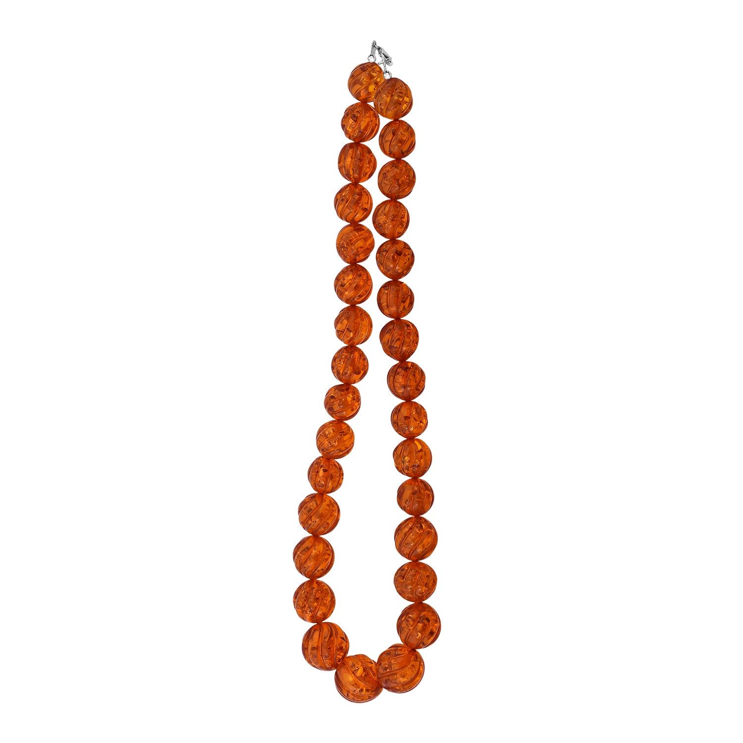 Synthetischer Bernstein Kette 48 cm