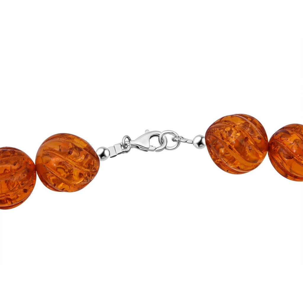 Synthetischer Bernstein Kette 48 cm