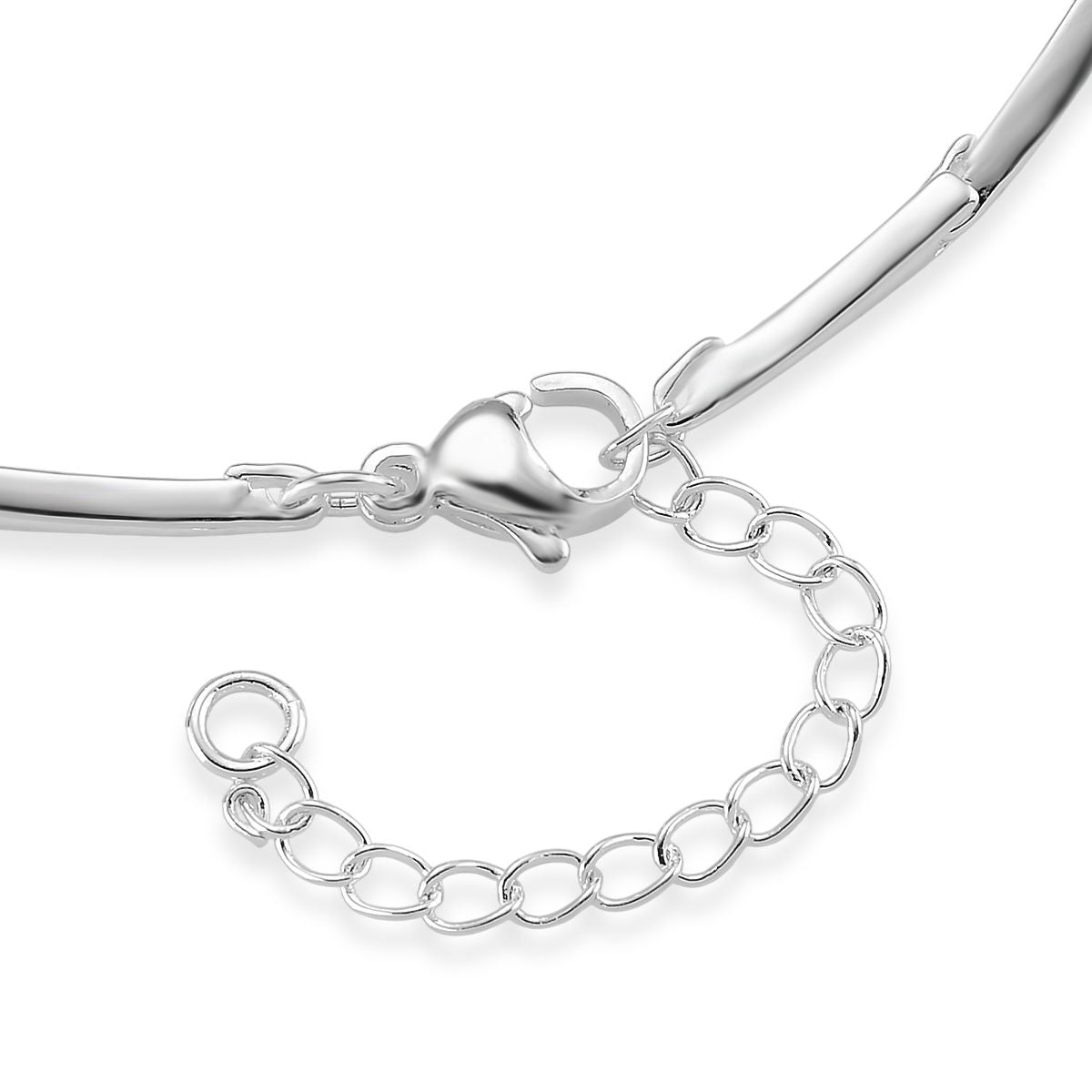 Weißer Kristall Armband ca. 19 cm Messing