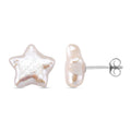 Keshi Perle Stern Ohrstecker