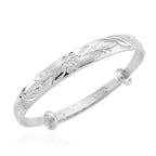 Flexibler Armreif, Klassischer Bangle Still, Messing, Silberfarben