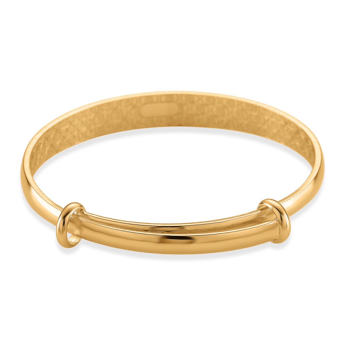 Flexibler Armreif, Klassischer Bangle Still, Messing, Goldfarben