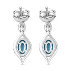 D joy AA Sleeping Beauty Türkis Ohrringe 925 Silber rhodiniert ca. 1,32 ct.