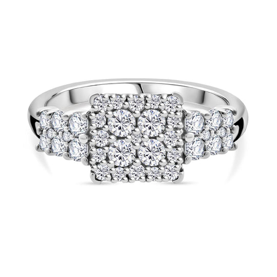 LUXURIANT DIAMOND- Lab Grown Diamant SI-GH Ring 925 Silber Rhodiniert (Größe 18.00) (10-15 Werktage Lieferzeit) ca. 1.00 ct