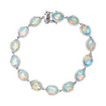 Opal Tide Turtle - D joy AA Natürlicher, äthiopischer Welo Opal Armband ca. 20 cm 925 Silber rhodiniert ca. 17,57 ct.