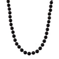 Shungit Halskette ca. 50 cm 925 Silber rhodiniert ca. 412.50 ct