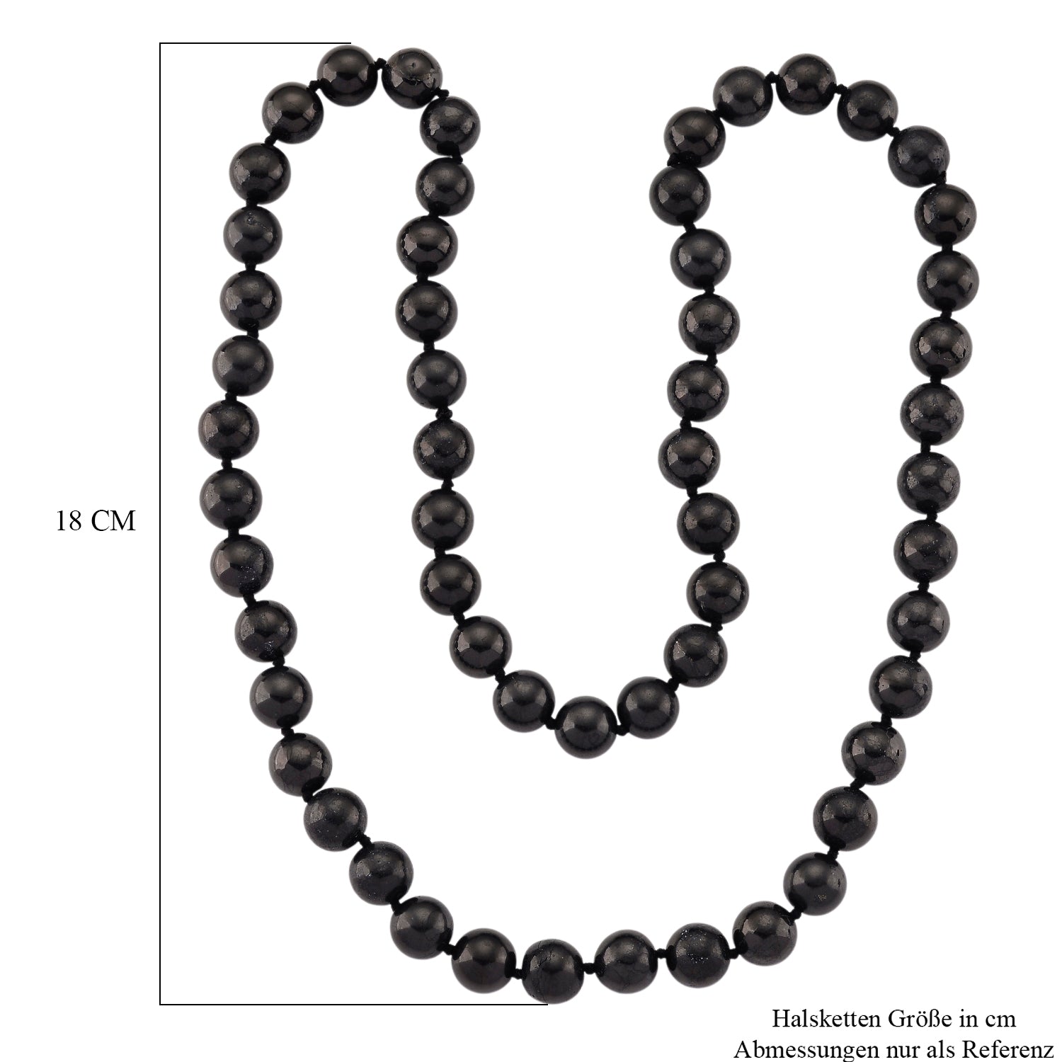 Shungit Kette ca. 76 cm, ca. 600.00 ct