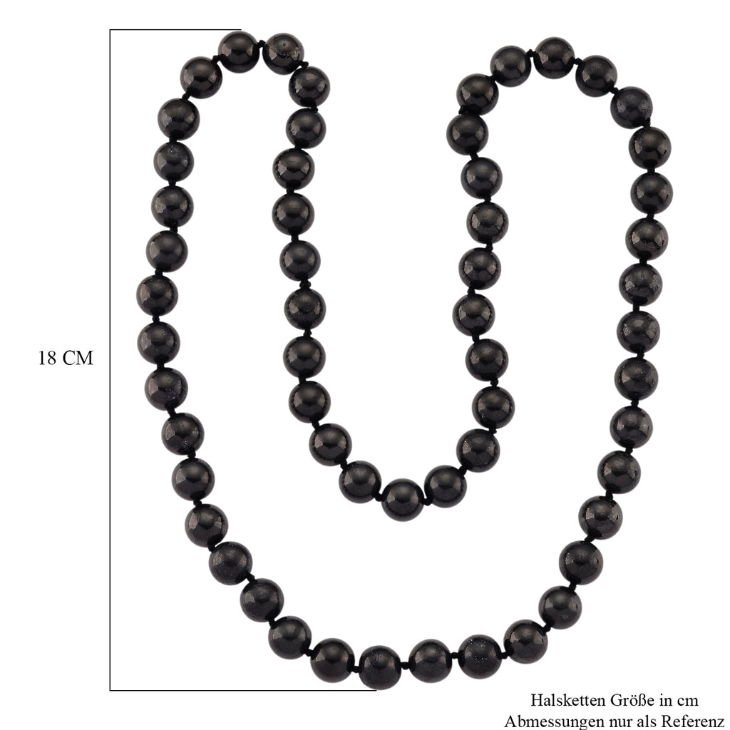 Shungit Kette ca. 76 cm, ca. 600.00 ct