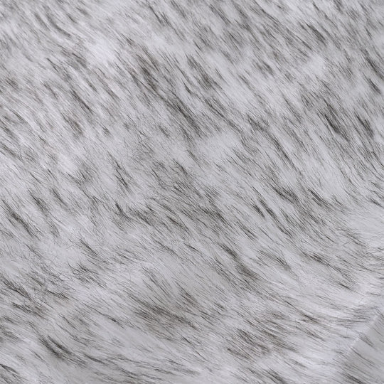 LIVMORE - Kunstfell-Teppich im Dip-Dye-Look mit Schaumstoffunterlage, 60x100 cm, Braun