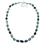 EXTREM SELTEN - Grandidierit Halskette ca. 45 cm 925 Silber rhodiniert ca. 167.00 ct