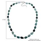 EXTREM SELTEN - Grandidierit Halskette ca. 45 cm 925 Silber rhodiniert ca. 167.00 ct