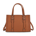 Crossbody Tasche aus 100% echtem Leder, 32x13x21 cm, Braun