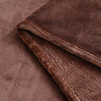 Luxuriöse Mikroflanell-Decke, 550 GSM, Superweich und Kuschelig, 150 x 200 cm, Schokobraun