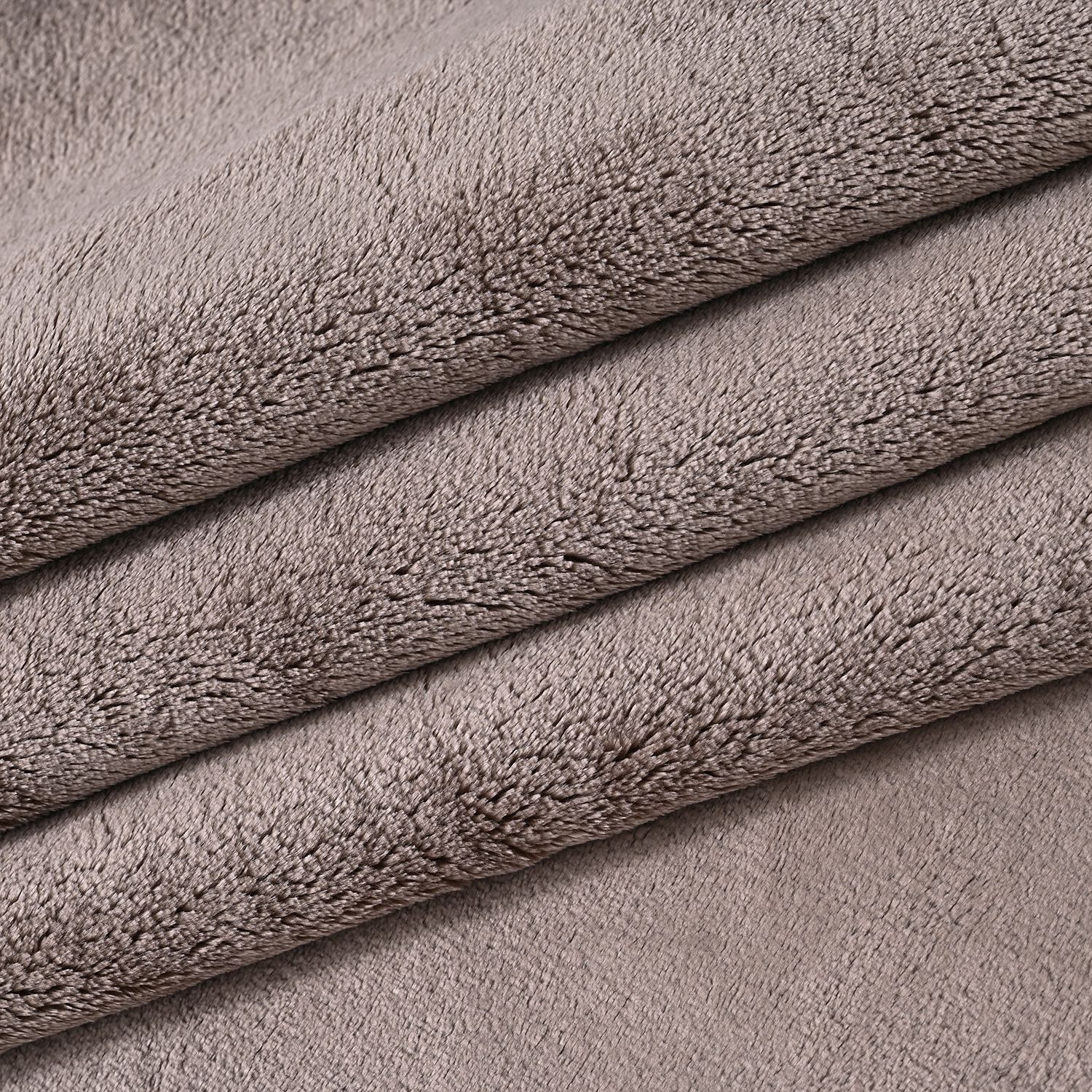 Serenity Night - Luxuriöse Mikroflanell-Decke, 550 GSM, Superweich und Kuschelig, 150 x 200 cm, Champagner-Taupe