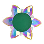 Kristall-Lotus-Teelichthalter - Drehbar, opalisierend schimmernd, 18x7,5 cm