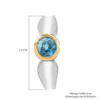 AA Blauer Zirkon Ohrringe 925 Silber rhodiniert ca. 1.63 ct