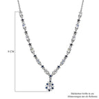 D joy AAA Premium Malagasy Regenbogen Mondstein Halskette, ca. 50 cm 925 Silber rhodiniert ca. 2,87 ct.