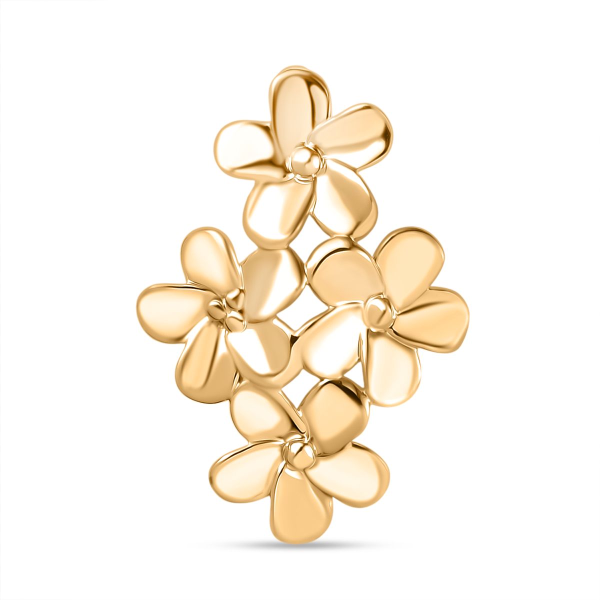 Natur inspiriert- 585 Gold Frangipani Anhänger 2,12g