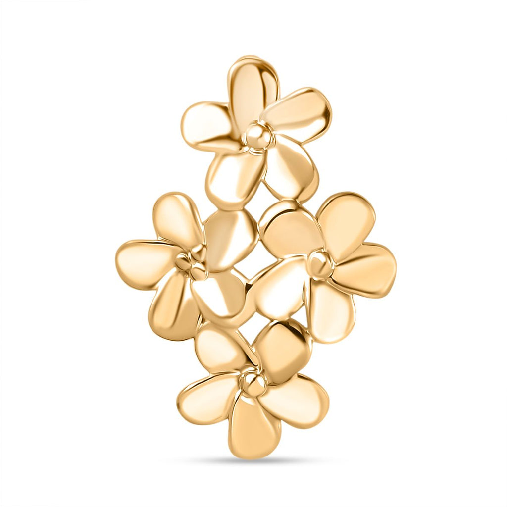 Natur inspiriert- 585 Gold Frangipani Anhänger 2,12g