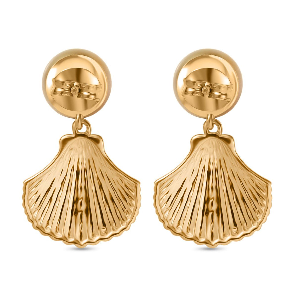 D'Joy AA Goldene Südsee Perle (8-10 mm) Ohrringe 925 Silber 750 Gelbgold Vermeil