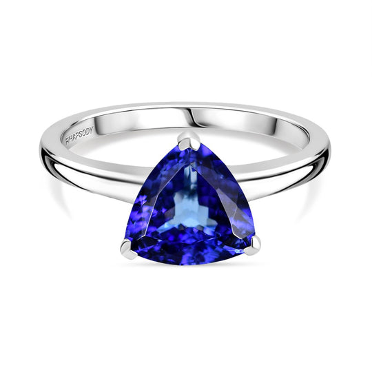 AAAA Tansanit Ring 950 Platin (Größe 19.00) ca. 2,28 ct
