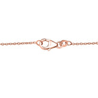 AAA Mehrfarbig Saphir Halskette ca. 45 cm 925 Silber Roségold Vermeil ca. 1.86 ct