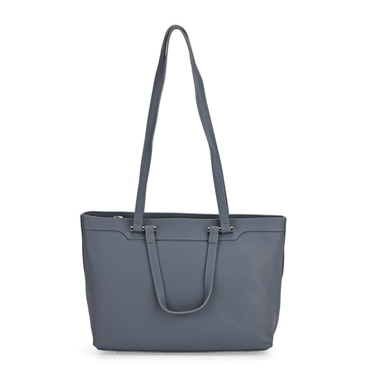 Leder-Shopper mit Doppelhenkel, 30x12x23 cm, Burgunder