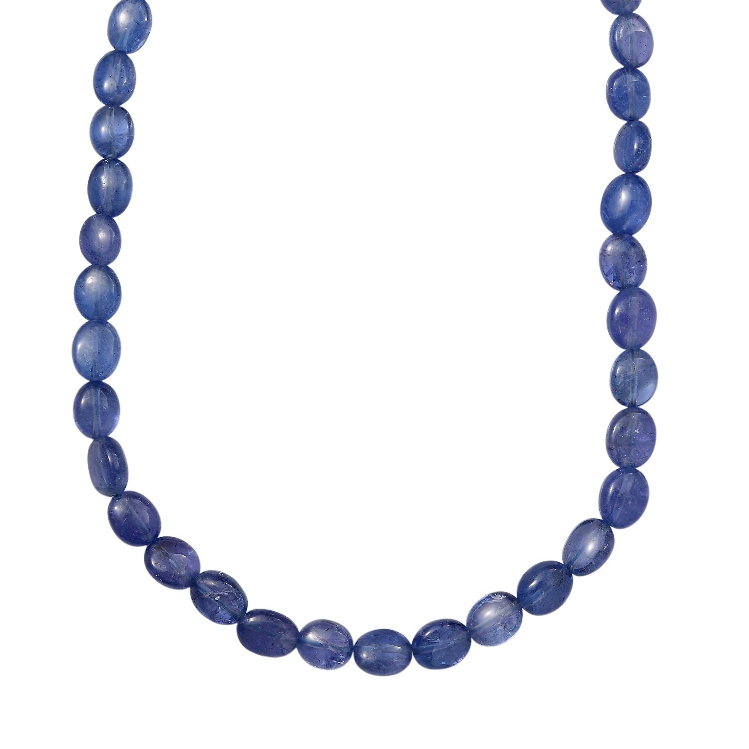 AAA Tansanit Halskette ca. 45 cm 585 Gold ca. 78,00 ct.