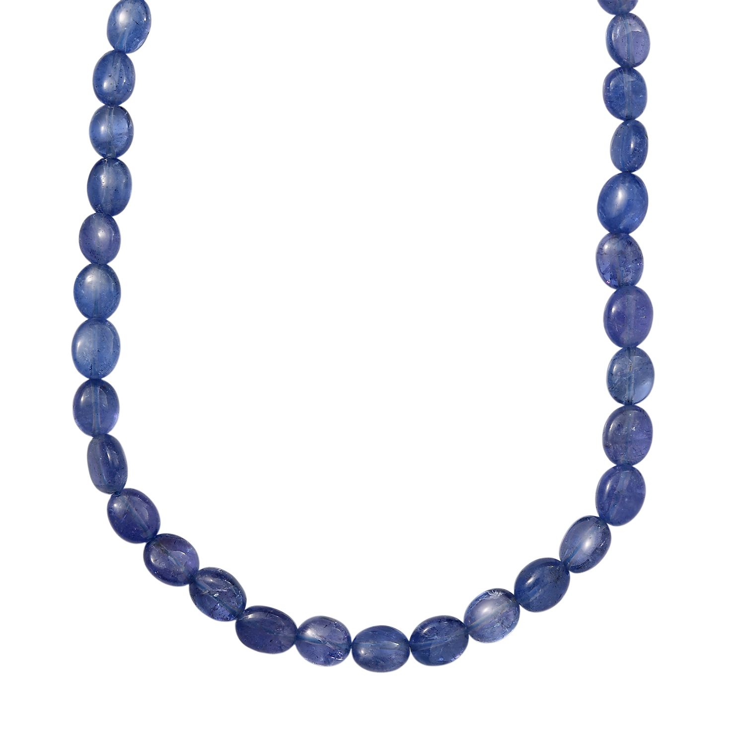 AAA Tansanit Halskette ca. 45 cm 585 Gold ca. 78,00 ct.