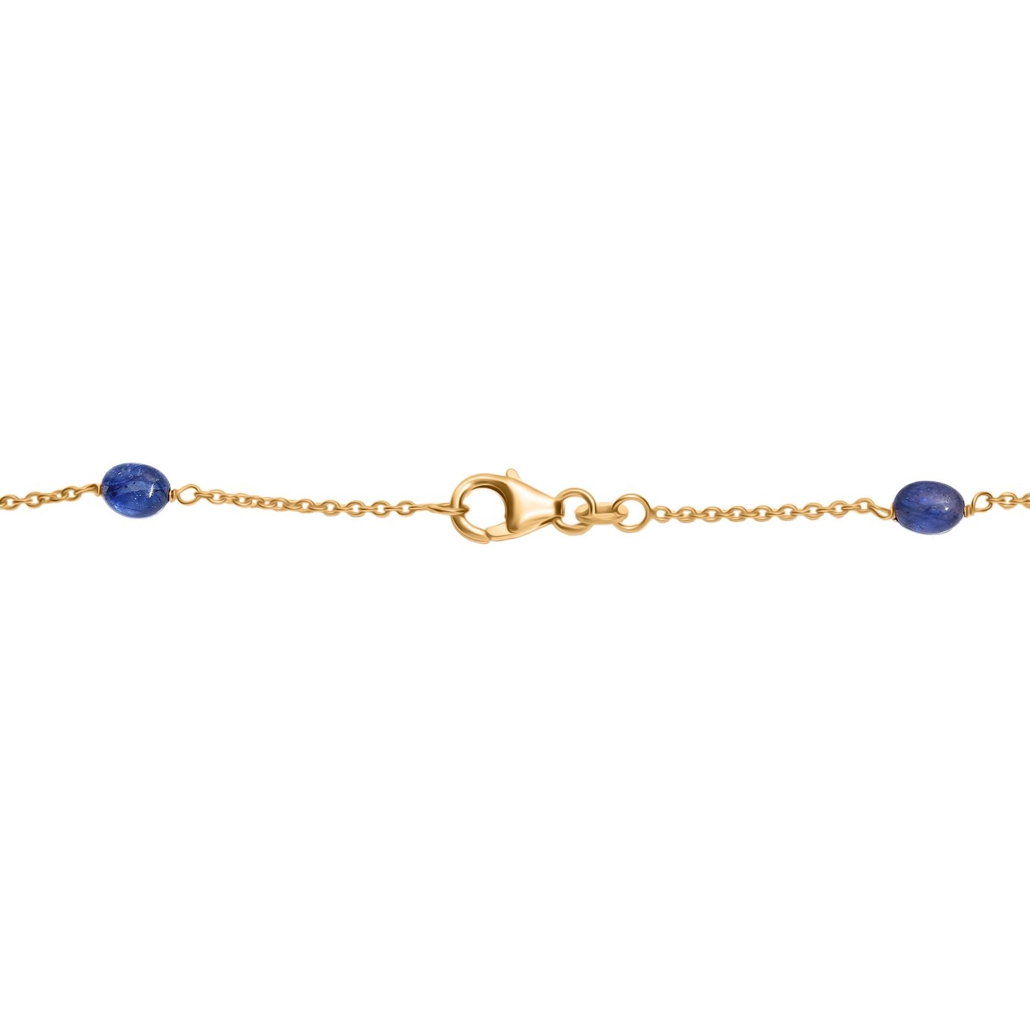 AA Mehrfarbige Saphir Halskette, ca. 60 cm 925 Silber 750 Gelbgold Vermeil ca. 45,00 ct.