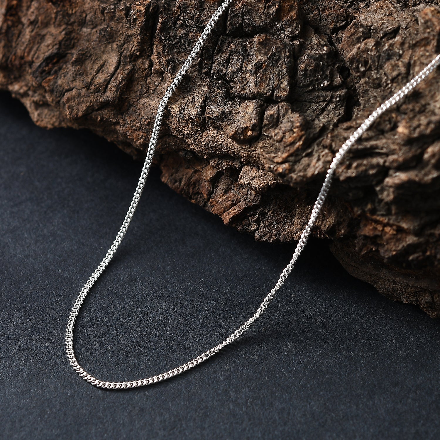 BANGKOK CLOSE OUT - Kordelkette, 925 Silber, ca. 50 cm ca. 2,15g